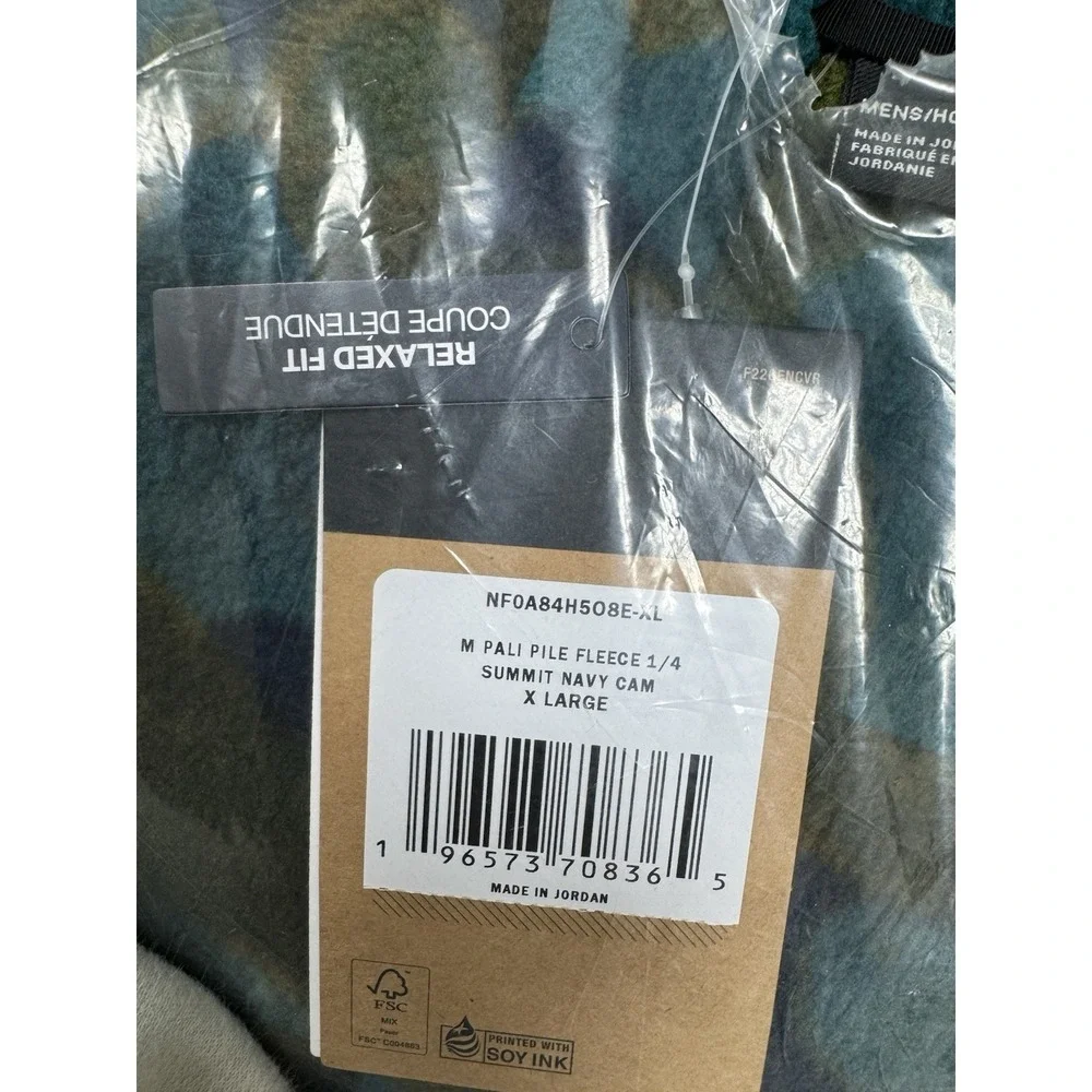 THE NORTH FACE Pali‎ Pile Fleece 1/4 Snap NFOA84H508E Men's Size XL